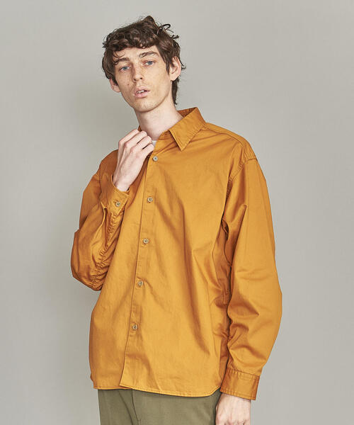 BEAUTY&YOUTH UNITED ARROWS(ビューティーアンドユースユナイテッドアローズ)の「BY ブロークンツイル シャーリング オーバーサイズ シャツ(シャツ/ブラウス・メンズ・ブラック/オリーブ/マスタード・S/M/L/XL)」の3枚目の写真