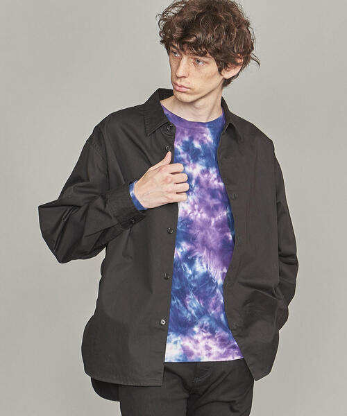 BEAUTY&YOUTH UNITED ARROWS(ビューティーアンドユースユナイテッドアローズ)の「BY ブロークンツイル シャーリング オーバーサイズ シャツ(シャツ/ブラウス・メンズ・ブラック/オリーブ/マスタード・S/M/L/XL)」の1枚目の写真