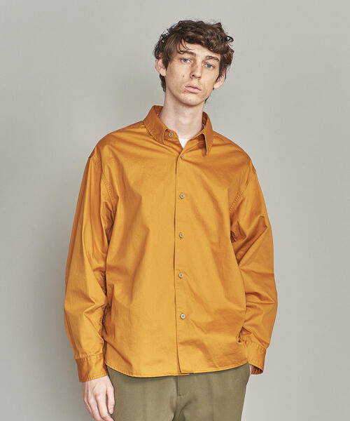 BEAUTY&YOUTH UNITED ARROWS(ビューティーアンドユースユナイテッドアローズ)の「BY ブロークンツイル シャーリング オーバーサイズ シャツ(シャツ/ブラウス・メンズ・ブラック/オリーブ/マスタード・S/M/L/XL)」の4枚目の写真