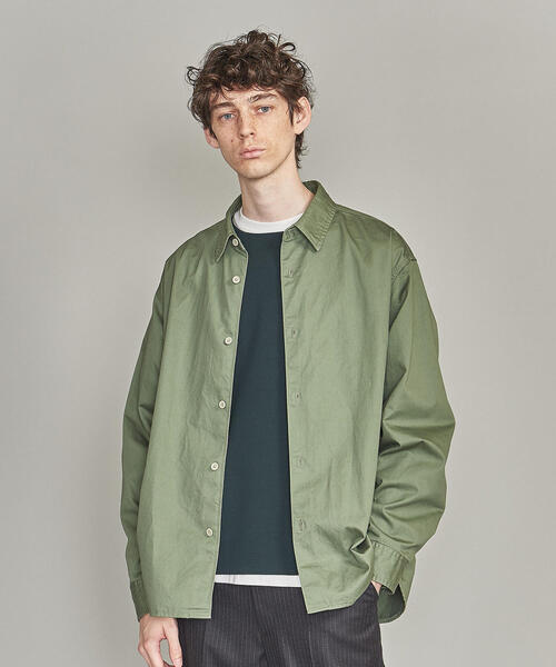BEAUTY&YOUTH UNITED ARROWS(ビューティーアンドユースユナイテッドアローズ)の「BY ブロークンツイル シャーリング オーバーサイズ シャツ(シャツ/ブラウス・メンズ・ブラック/オリーブ/マスタード・S/M/L/XL)」の15枚目の写真