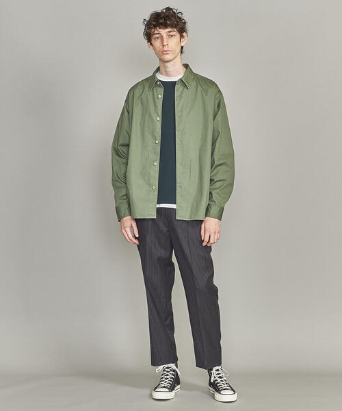 BEAUTY&YOUTH UNITED ARROWS(ビューティーアンドユースユナイテッドアローズ)の「BY ブロークンツイル シャーリング オーバーサイズ シャツ(シャツ/ブラウス・メンズ・ブラック/オリーブ/マスタード・S/M/L/XL)」の21枚目の写真