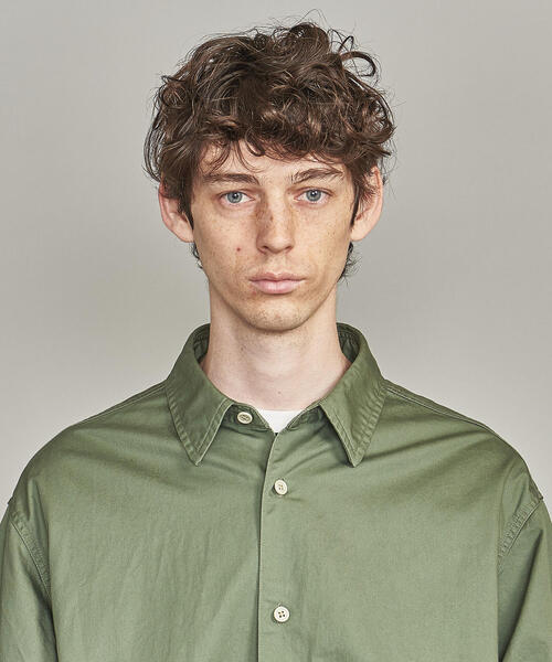 BEAUTY&YOUTH UNITED ARROWS(ビューティーアンドユースユナイテッドアローズ)の「BY ブロークンツイル シャーリング オーバーサイズ シャツ(シャツ/ブラウス・メンズ・ブラック/オリーブ/マスタード・S/M/L/XL)」の18枚目の写真