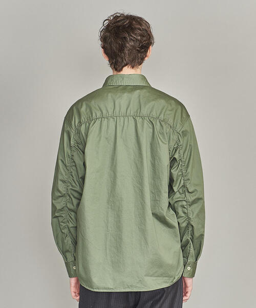 BEAUTY&YOUTH UNITED ARROWS(ビューティーアンドユースユナイテッドアローズ)の「BY ブロークンツイル シャーリング オーバーサイズ シャツ(シャツ/ブラウス・メンズ・ブラック/オリーブ/マスタード・S/M/L/XL)」の8枚目の写真