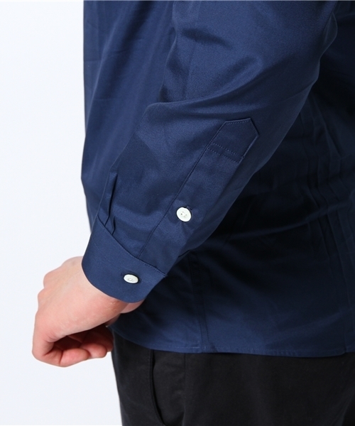 NANO universe（ナノユニバース）の「トーマスメイソンクレリックシャツ（シャツ/ブラウス・メンズ・ネイビー・37/38/41/39）」の6枚目の写真