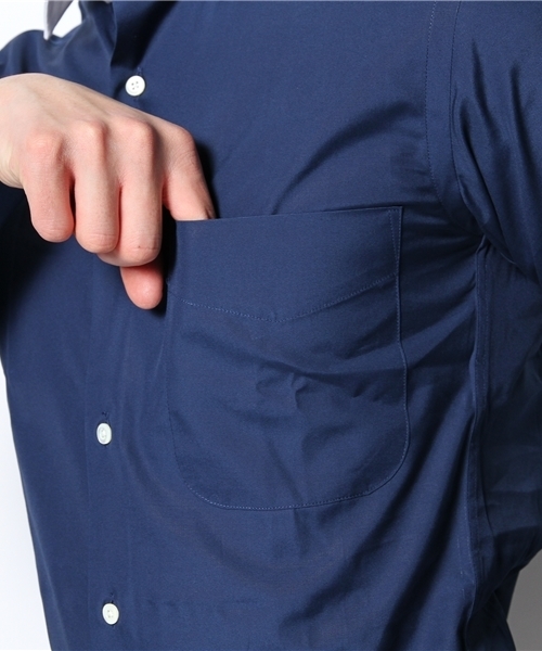 NANO universe（ナノユニバース）の「トーマスメイソンクレリックシャツ（シャツ/ブラウス・メンズ・ネイビー・37/38/41/39）」の7枚目の写真