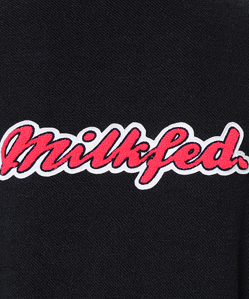 MILKFED.（ミルクフェド）の「MARBLE ZIP UP HOODY　（パーカー/ジップアップ/ワッペン）（パーカー・レディース・ピンク/ライトパープル/ネイビー・SMALL/MEDIUM）」の4枚目の写真