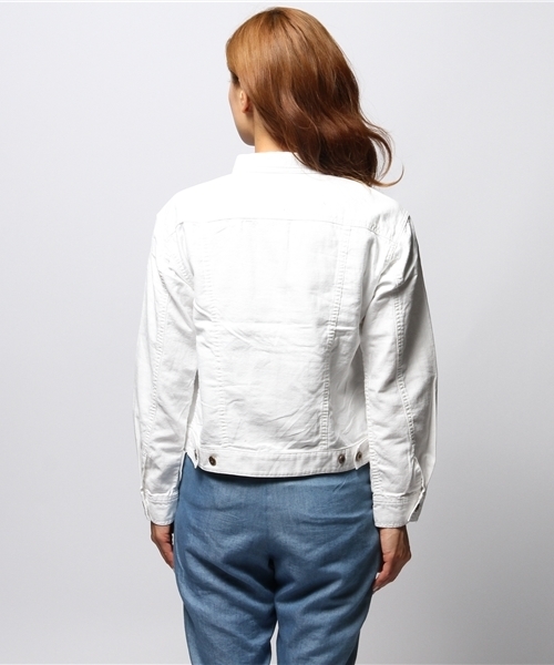 ROSE BUD（ローズバッド）の「LJ-14118 WESTERN JACKET（デニムジャケット・レディース・ホワイト/ダークブルー・ONE SIZE）」の10枚目の写真
