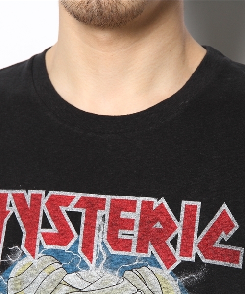 HYSTERIC GLAMOUR（ヒステリックグラマー）の「BEAR MAIDEN pt T-SH（Tシャツ/カットソー・メンズ・ホワイト/ネイビー/ブラック・LARGE/SMALL/MEDIUM）」の6枚目の写真