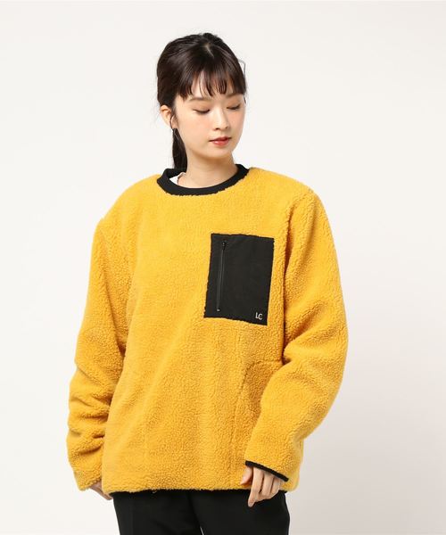 LAST CHANCE SPORTSWEAR（ラストチャンススポーツウェアー）の「【 LAST CHANCE / ラストチャンス 】RETRO BOA PULLOVER CREW（その他アウター・レディース・ライトブラウン/その他/ベージュ/イエロー/ブラック・XL/M/L/S）」の4枚目の写真