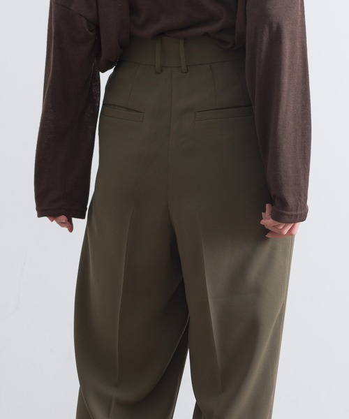 Aunt Marie's（アントマリーズ）の「AUNT MARIE'S ジョーゼットタックパンツ（その他パンツ・レディース・ブラック/ベージュ/カーキ・SMALL/MEDIUM）」の19枚目の写真