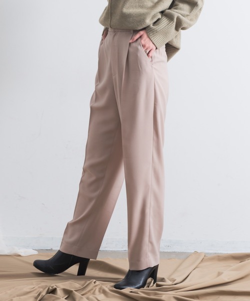 Aunt Marie's（アントマリーズ）の「AUNT MARIE'S ジョーゼットタックパンツ（その他パンツ・レディース・ブラック/ベージュ/カーキ・SMALL/MEDIUM）」の14枚目の写真