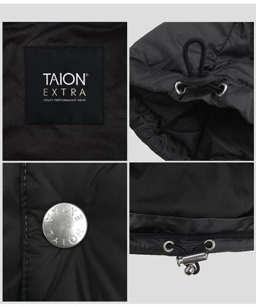 TAION（タイオン）の「TAION EXTRA / クルーネックインナーダウンセット WOMENS（ダウンジャケット/コート・レディース・グレー/カーキ/オリーブ/ホワイト/ブラック/ネイビー/ピンク/オレンジ・X-LARGE/SMALL/MEDIUM/LARGE）」の17枚目の写真