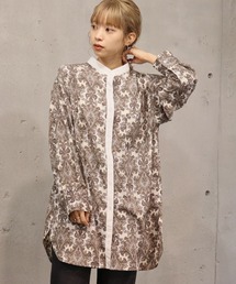 tiptop | バンドカラーシャツチュニック(シャツ/ブラウス)