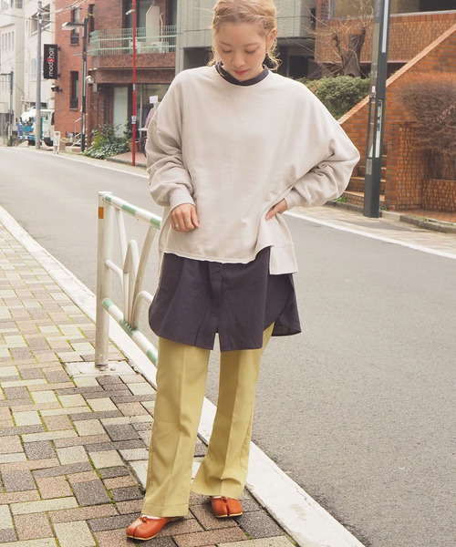 tiptop（ティップトップ）の「バンドカラーシャツチュニック（シャツ/ブラウス・レディース・ブラック/ベージュ/オフホワイト/アイボリー/C/B/A・FREE）」の15枚目の写真