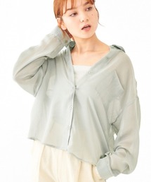 flower | バルーンシアーシャツ(シャツ/ブラウス)