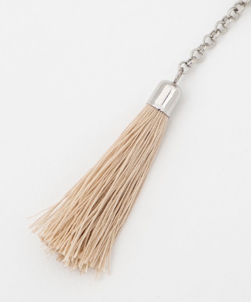 WEGO（ウィゴー）の「WEGO/タッセルメタルイヤリング（イヤリング・レディース・ベージュ/ブラック・FREE）」の9枚目の写真