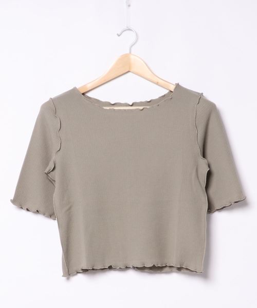 archives（アルシーヴ）の「アウトロックワッフルプルオーバー（Tシャツ/カットソー・レディース・オフホワイト/グリーン/ブルー/モカ/レンガ/ブラック・MEDIUM）」の4枚目の写真