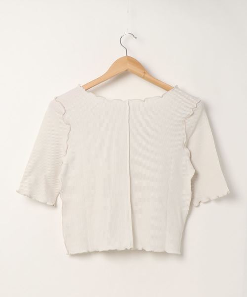 archives（アルシーヴ）の「アウトロックワッフルプルオーバー（Tシャツ/カットソー・レディース・オフホワイト/グリーン/ブルー/モカ/レンガ/ブラック・MEDIUM）」の7枚目の写真