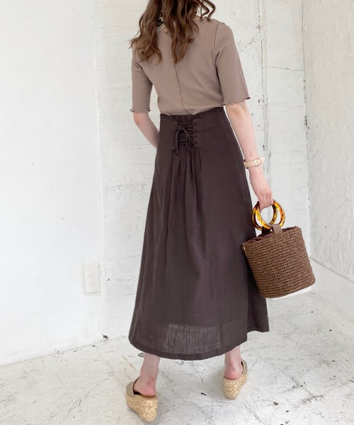 archives（アルシーヴ）の「アウトロックワッフルプルオーバー（Tシャツ/カットソー・レディース・オフホワイト/グリーン/ブルー/モカ/レンガ/ブラック・MEDIUM）」の13枚目の写真