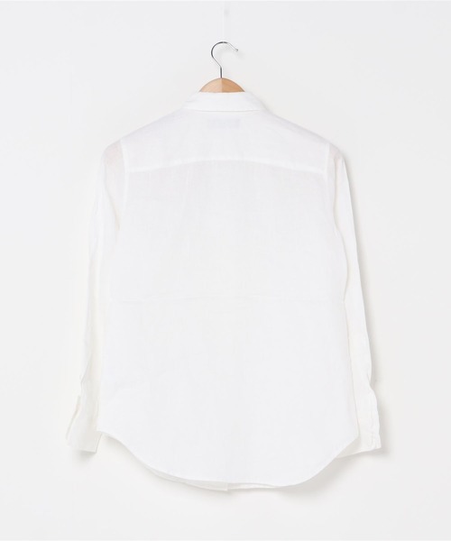 LAUREN RALPH LAUREN（ローレン ラルフ ローレン）の「リネン シャツ（シャツ/ブラウス・レディース・ホワイト・XX-SMALL/LARGE/X-SMALL/SMALL/M/XL）」の7枚目の写真