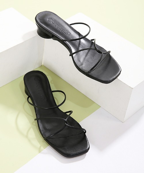 Futier land（フューティアランド）の「スクエアトゥストラップフラットサンダル（サンダル・レディース・ホワイト/ブラウン/ミント/イエロー/ブルー/ブラック・40/38/39/36/37）」の9枚目の写真