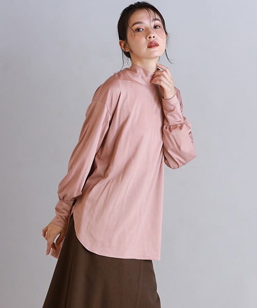 Droite lautreamont(ドロワットロートレアモン)の「≪手洗い可能≫プレーティングカットソー(Tシャツ/カットソー)」 - WEAR Droite lautreamont(ドロワットロートレアモン)の「≪手洗い可能≫プレーティングカットソー(Tシャツ/カットソー)」 - WEAR
