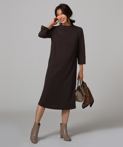 激安 通販店 セール 洗える ハイネック Iラインワンピース ワンピース Untitled アンタイトル のファッション 激安な新品登場 Arenatheatre Net