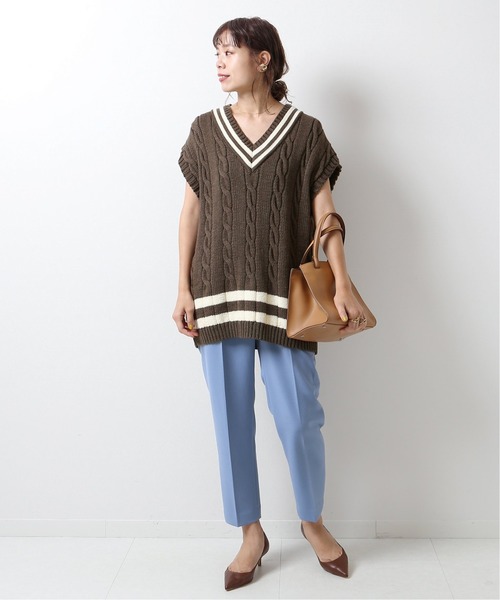 Spick &amp; Span - スピックアンドスパンOLDDERBY KNITWEARクリケットケーブルスリーブ Spick & Span（スピックアンドスパン）の「【Oldderby Knitwear