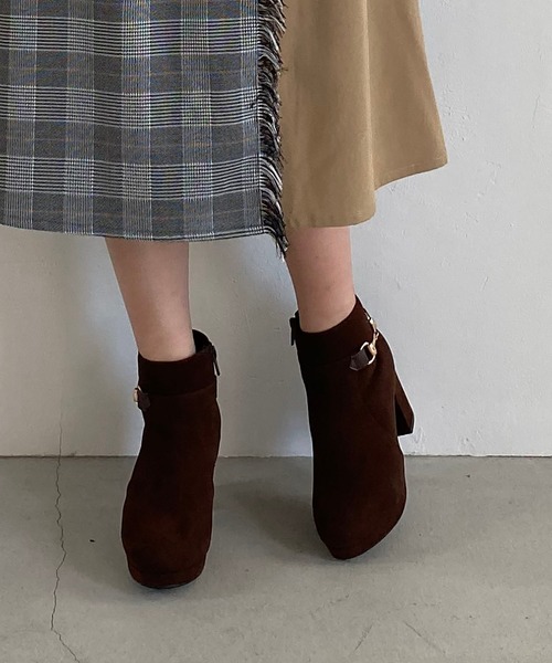 MAJESTIC LEGON(マジェスティックレゴン)の「サイドビットブーツ(ブーツ・レディース・ブラック/ブラウン/グレイッシュベージュ・SMALL/MEDIUM/LARGE/X-LARGE)」の12枚目の写真
