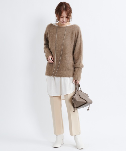 DouDou（ドゥドゥ）の「イージー9丈センプレパンツ（その他パンツ・レディース・ブラック/ブラウン/キナリ・38/36）」の13枚目の写真