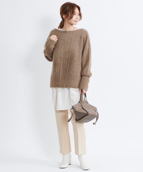 DouDou（ドゥドゥ）の「イージー9丈センプレパンツ（その他パンツ・レディース・ブラック/ブラウン/キナリ・38/36）」の15枚目の写真