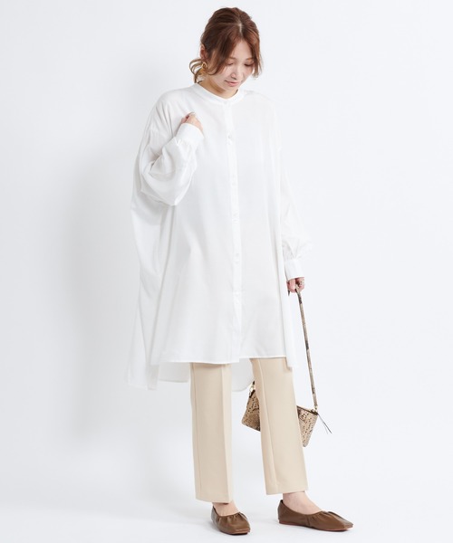 DouDou（ドゥドゥ）の「イージー9丈センプレパンツ（その他パンツ・レディース・ブラック/ブラウン/キナリ・38/36）」の6枚目の写真