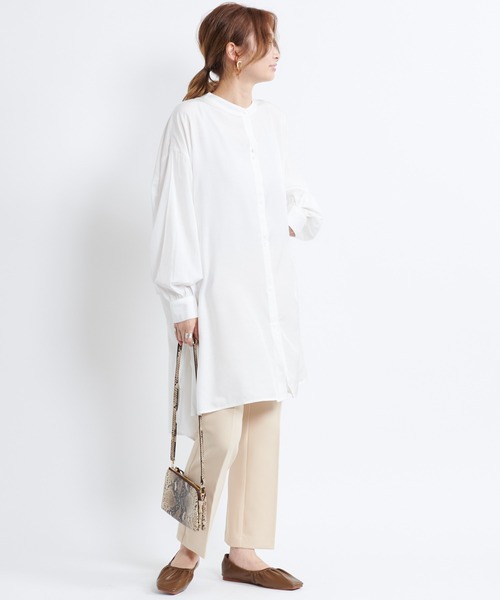 DouDou（ドゥドゥ）の「イージー9丈センプレパンツ（その他パンツ・レディース・ブラック/ブラウン/キナリ・38/36）」の7枚目の写真