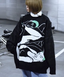 L.H.P | AJOBYAJO/アジョバイアジョ/ウィメンズ オーバーサイズスウェット/Women Oversized Sweat(ニット/セーター)