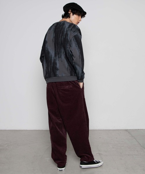 WEGO(ウィゴー)の「WEGO/コーデュロイワイドパンツ(スラックス・メンズ・ブラック/ブラウン/アイボリー/パープル系その他・MEDIUM/LARGE)」の6枚目の写真