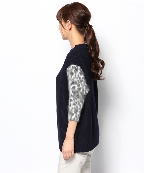 ネイビー　BEARDSLEY ニットコーディガン ネイビー BEARDSLEY ニットコーディガン ネイビー BEARDSLEY ニット