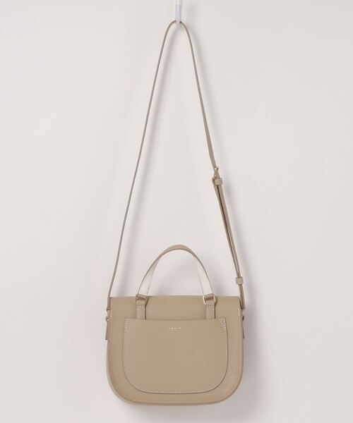アニエスべー　ベージュハンドバッグ(ショルダーストラップ付き) 楽天市場】アニエスベー ベージュ（ショルダーバッグ・メッセンジャー