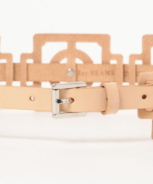 Ray BEAMS（レイビームス）の「Ray BEAMS / レザー パーツ ベルト（ベルト・レディース・レッド/ナチュラル・ONE SIZE）」の3枚目の写真