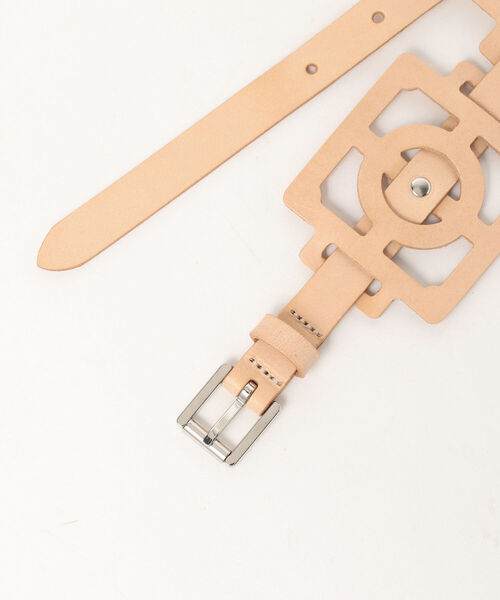 Ray BEAMS（レイビームス）の「Ray BEAMS / レザー パーツ ベルト（ベルト・レディース・レッド/ナチュラル・ONE SIZE）」の4枚目の写真