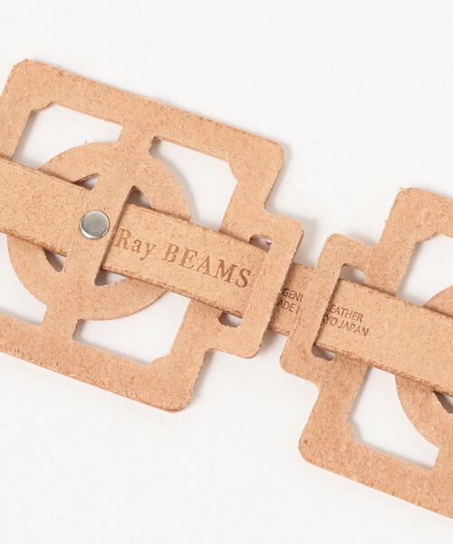 Ray BEAMS（レイビームス）の「Ray BEAMS / レザー パーツ ベルト（ベルト・レディース・レッド/ナチュラル・ONE SIZE）」の5枚目の写真