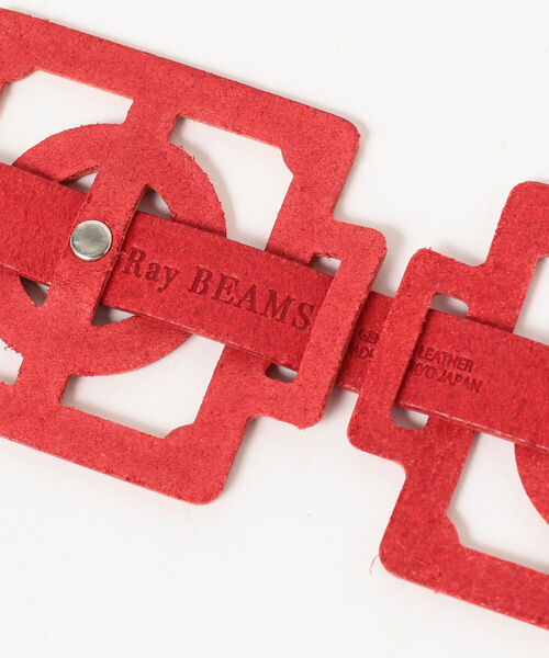 Ray BEAMS（レイビームス）の「Ray BEAMS / レザー パーツ ベルト（ベルト・レディース・レッド/ナチュラル・ONE SIZE）」の8枚目の写真