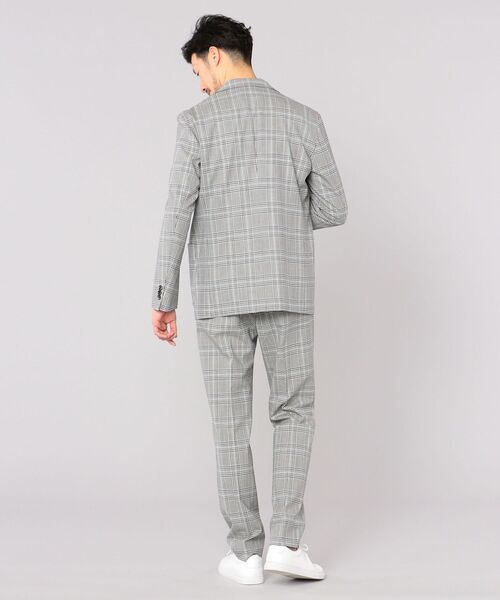 SHIPS（シップス）の「SHIPS:【セットアップ対応】ウールストレッチ グレンチェック イージーパンツ（スラックス・メンズ・グレー・SMALL/MEDIUM/LARGE/X-LARGE）」の8枚目の写真