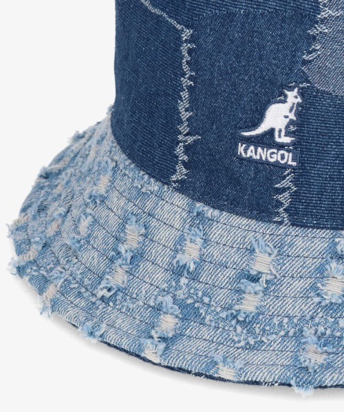 SALE☀️BTS着用KANGOL　ハット　ダメージデニム　Lサイズ　ブルー SALE☀️BTS着用KANGOL ハット ダメージデニム Mサイズ ブルー