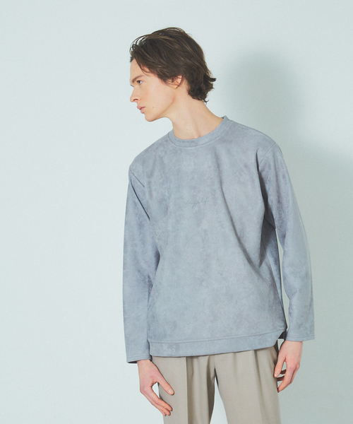 MYSELF ABAHOUSE（マイセルフアバハウス）の「【MYSELF ABAHOUSE】ネオスウェード プルオーバー（スウェット・メンズ・カーキ/アイボリー/グレー/ブラック/ブルー・46/48）」の4枚目の写真