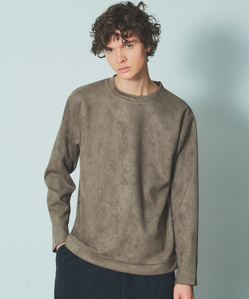 MYSELF ABAHOUSE（マイセルフアバハウス）の「【MYSELF ABAHOUSE】ネオスウェード プルオーバー（スウェット・メンズ・カーキ/アイボリー/グレー/ブラック/ブルー・46/48）」の5枚目の写真