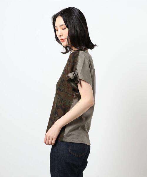 Desigual(デシグアル)の「Tシャツ半袖 STATEN ISLAND(Tシャツ/カットソー・レディース・グリーン・2L/SS/S/M/L)」の2枚目の写真