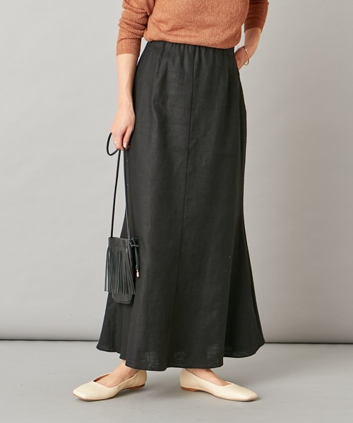 Omekashi オメカシ のファッション スカート リネンマーメイドスカート スカート
