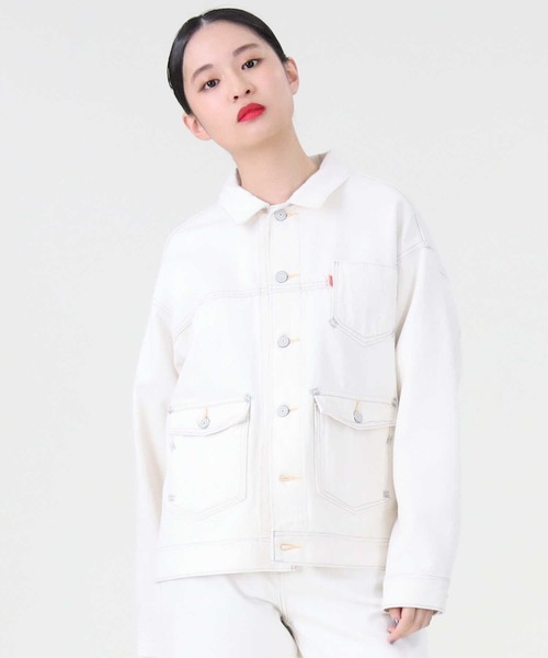 Levi's（リーバイス）の「【Levi's】「RED」トラッカージャケット（ブルゾン・レディース・ホワイト・M/S）」の8枚目の写真