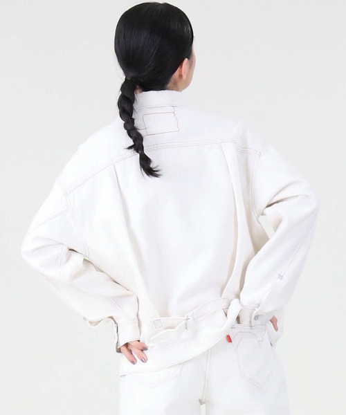 Levi's（リーバイス）の「【Levi's】「RED」トラッカージャケット（ブルゾン・レディース・ホワイト・M/S）」の11枚目の写真