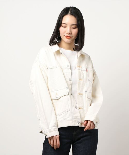 Levi's（リーバイス）の「【Levi's】「RED」トラッカージャケット（ブルゾン・レディース・ホワイト・M/S）」の12枚目の写真